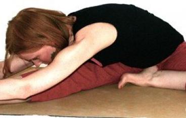 Поза с головой, лежащей на коленях (Джанусирсасана)